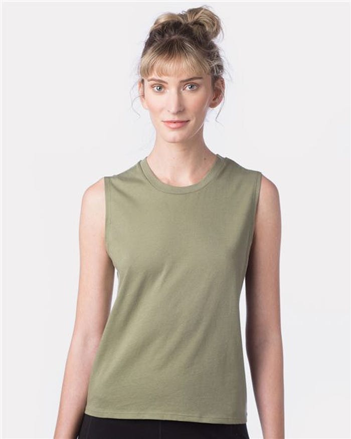Women's Cotton Jersey Go-To Crop Muscle Tank [1174]