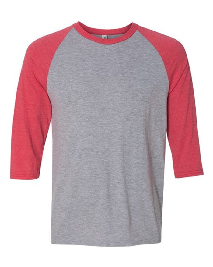 Triblend Raglan Three-Quarter Sleeve T-Shirt [6755]