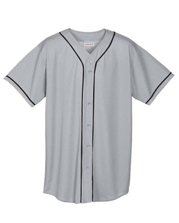 Youth Wicking Mesh Button Front Jersey [594]