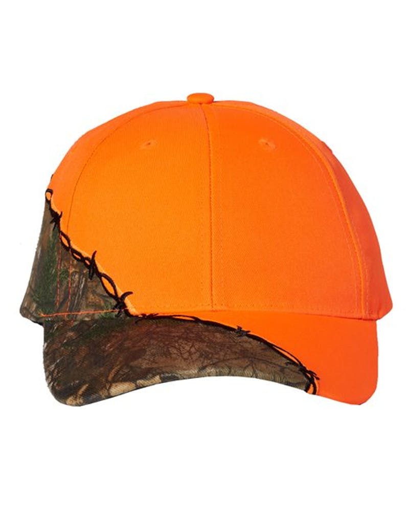 Licensed Camo with Barbed Wire Embroidery Cap
