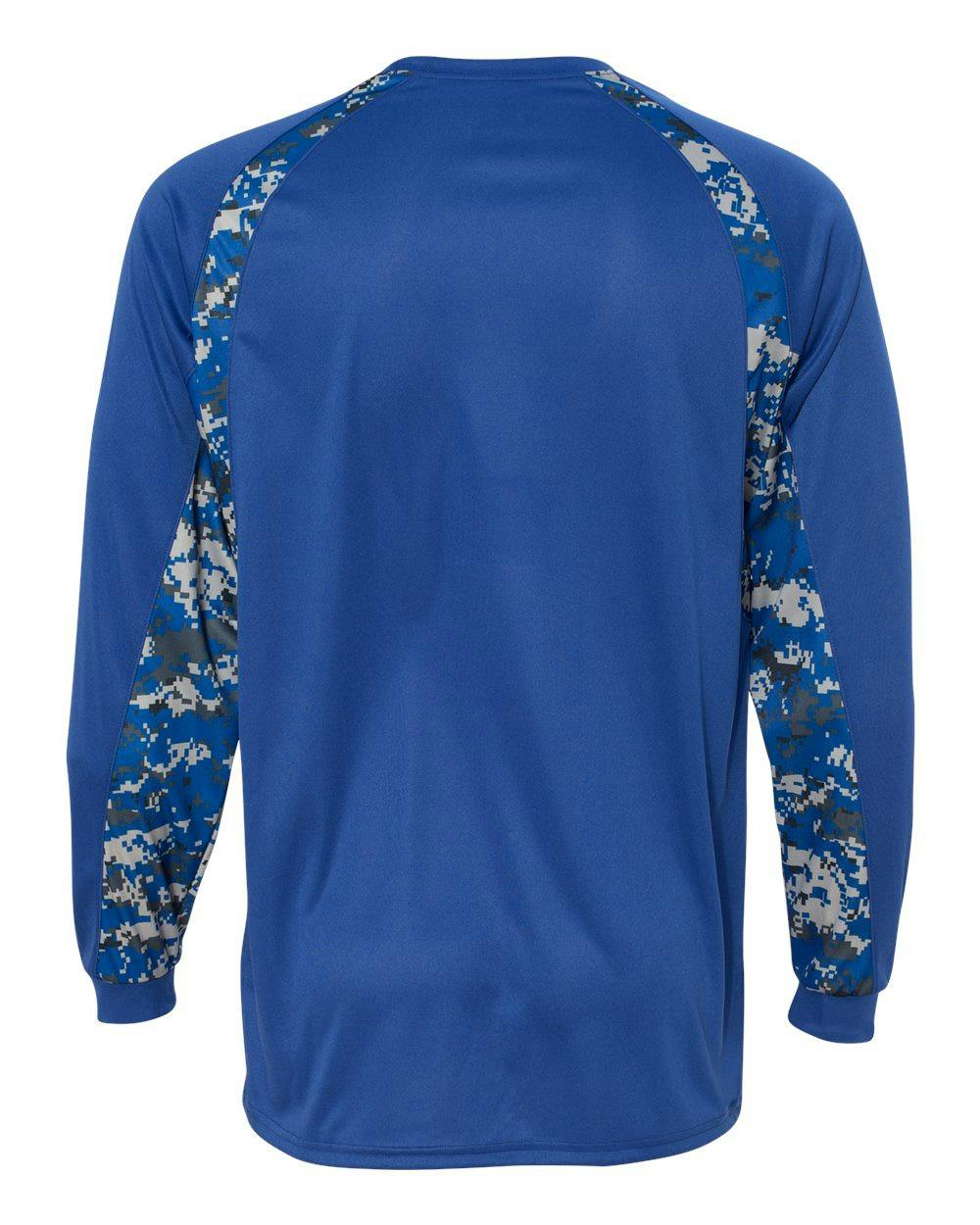 Digital Camo Hook Long Sleeve T-Shirt [4155]