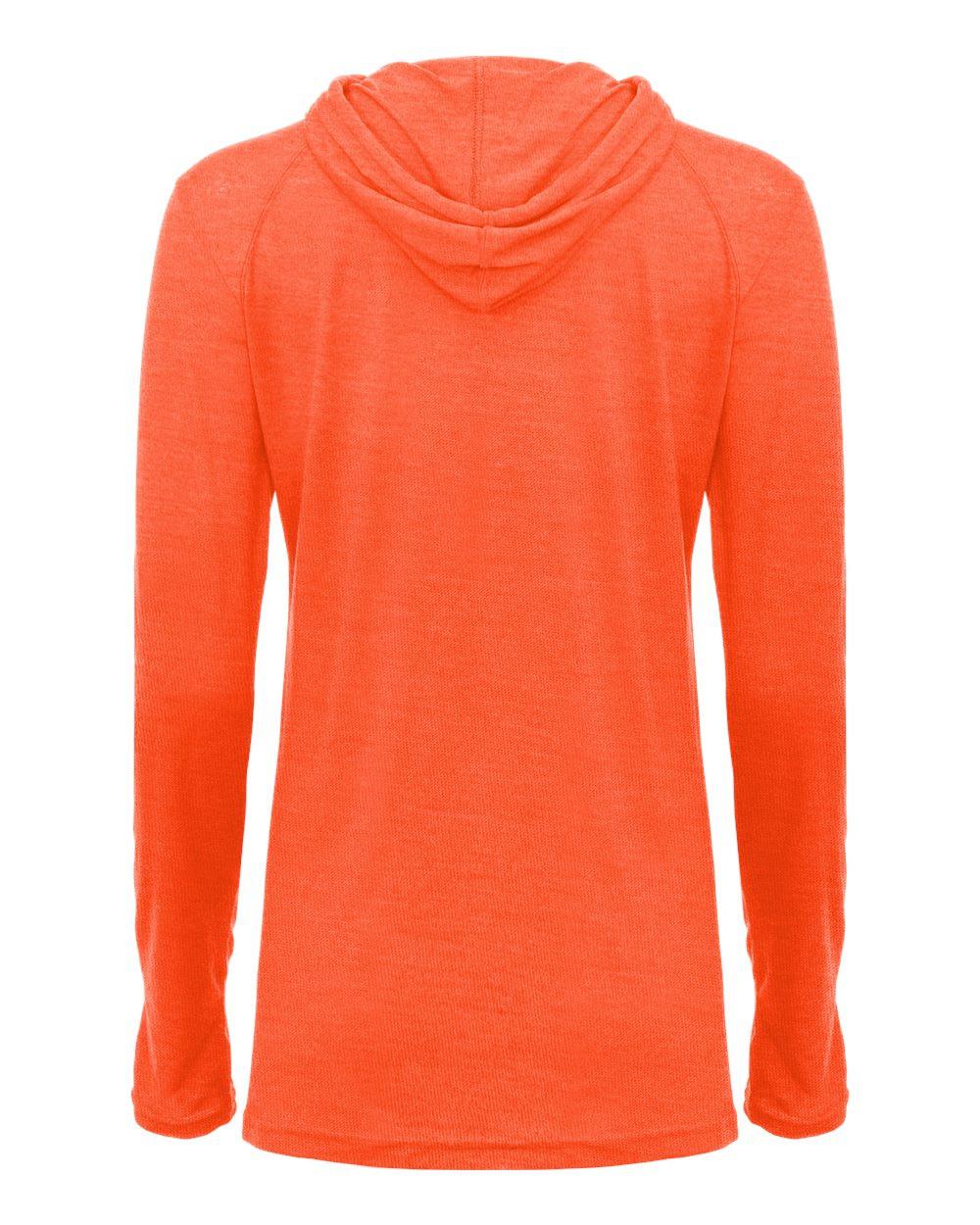 Women's Tri-Blend Surplice Long Sleeve Hooded T-Shirt [4965]