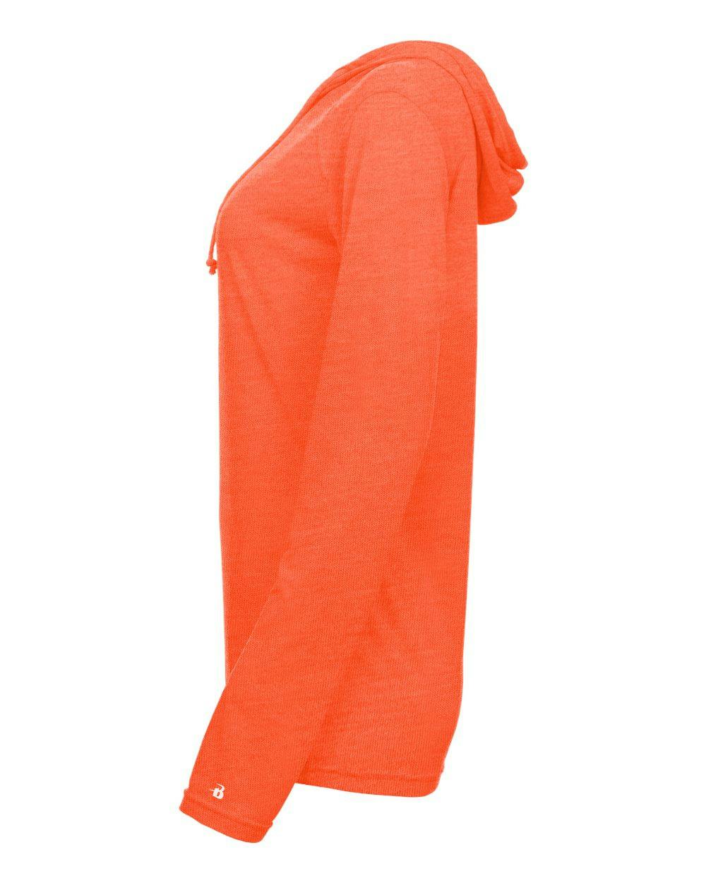 Women's Tri-Blend Surplice Long Sleeve Hooded T-Shirt [4965]