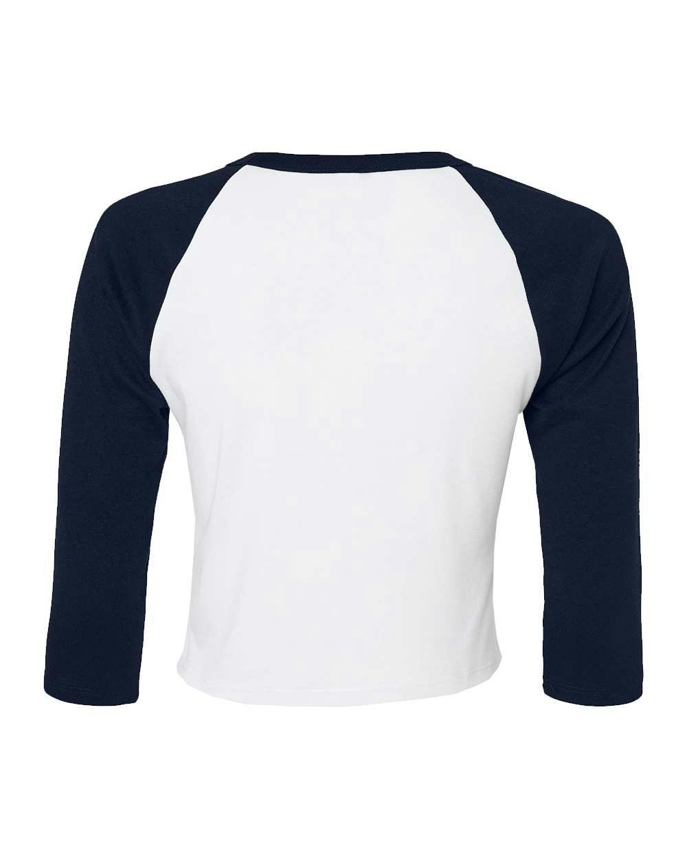 Women's Micro Rib 3/4 Raglan Sleeve Baby Tee [1200]