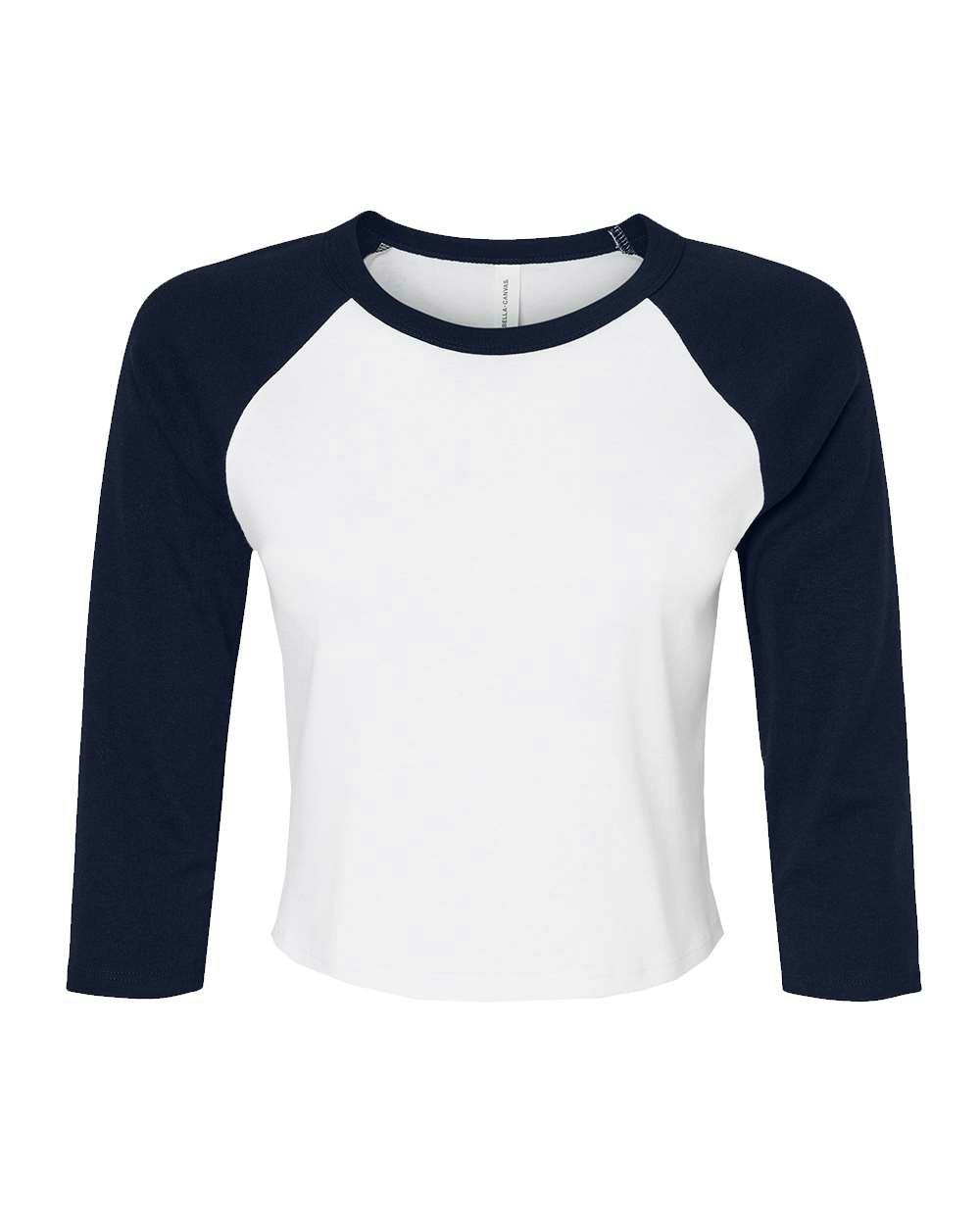 Women's Micro Rib 3/4 Raglan Sleeve Baby Tee [1200]