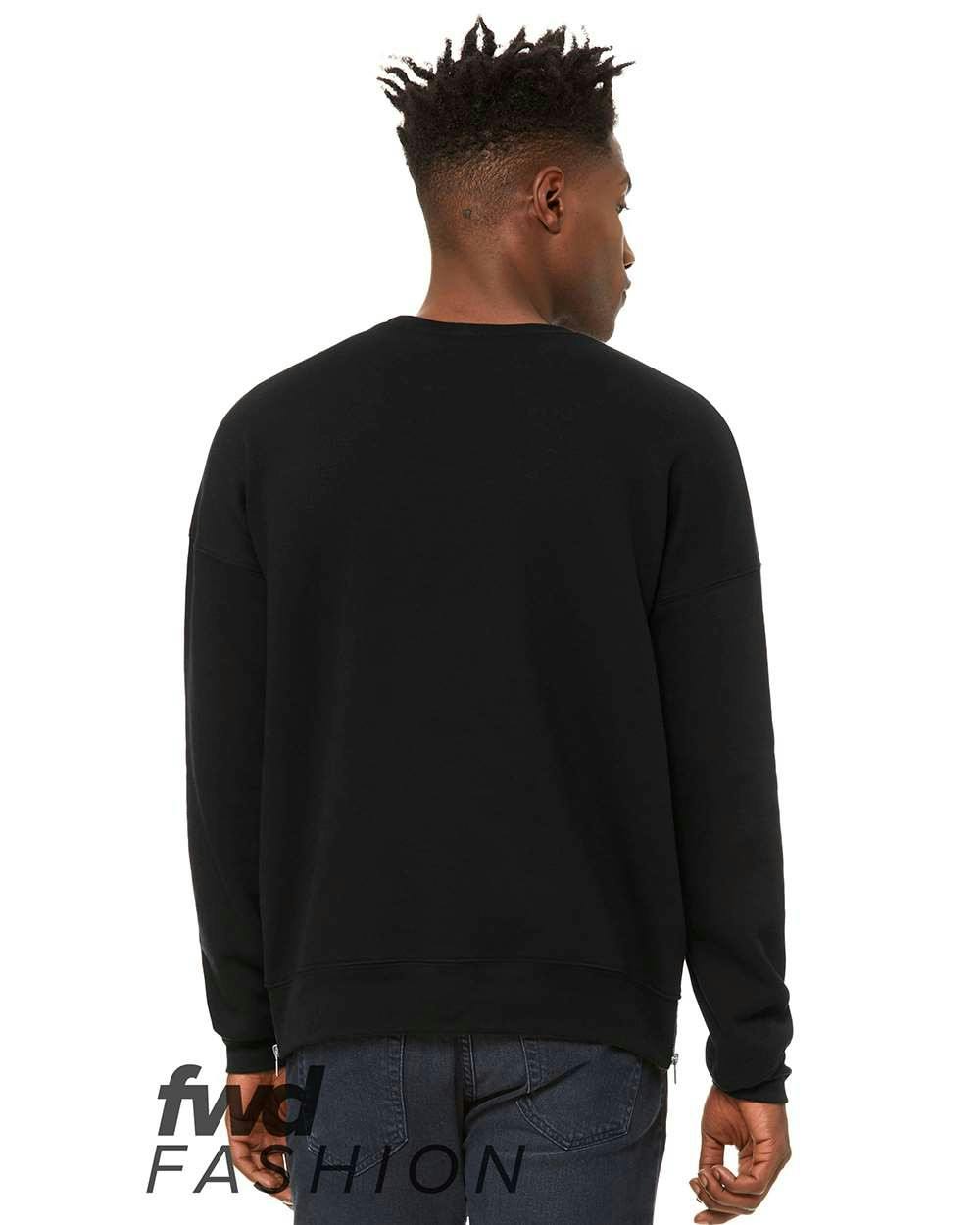 FWD Fashion Crewneck Sweatshirt with Side Zippers [3946]