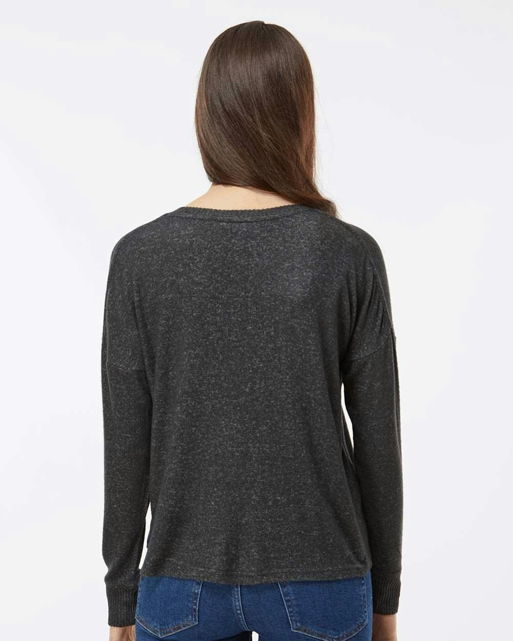 Women's Cuddle Fleece Boxy Crewneck Pullover [L06]