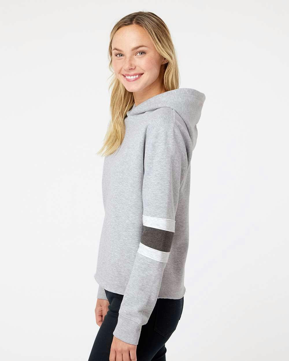 Women's Sueded Fleece Thermal Lined Hooded Sweatshirt [W22135]