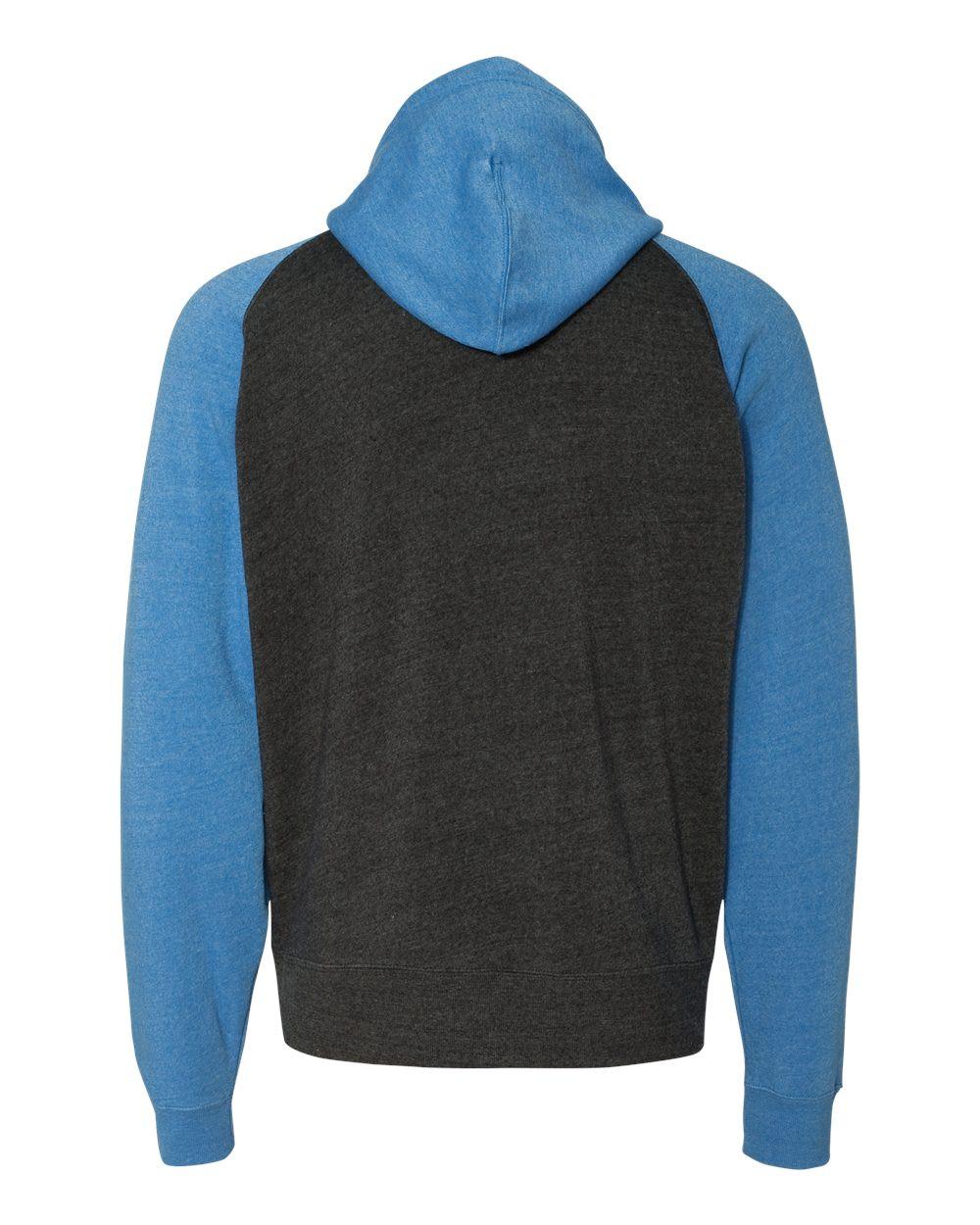 Triblend Raglan Full-Zip Hooded Sweatshirt [8874]