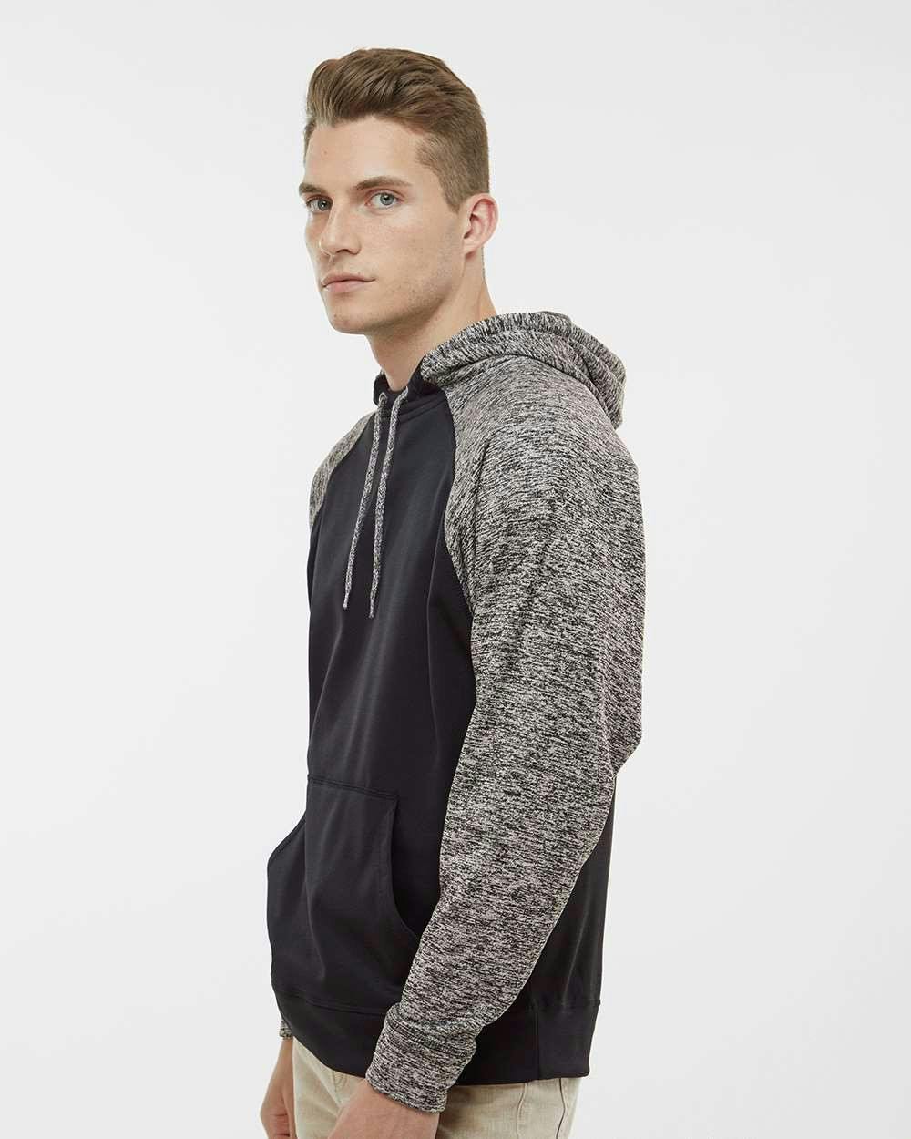 Colorblocked Cosmic Fleece Hooded Sweatshirt [8612]