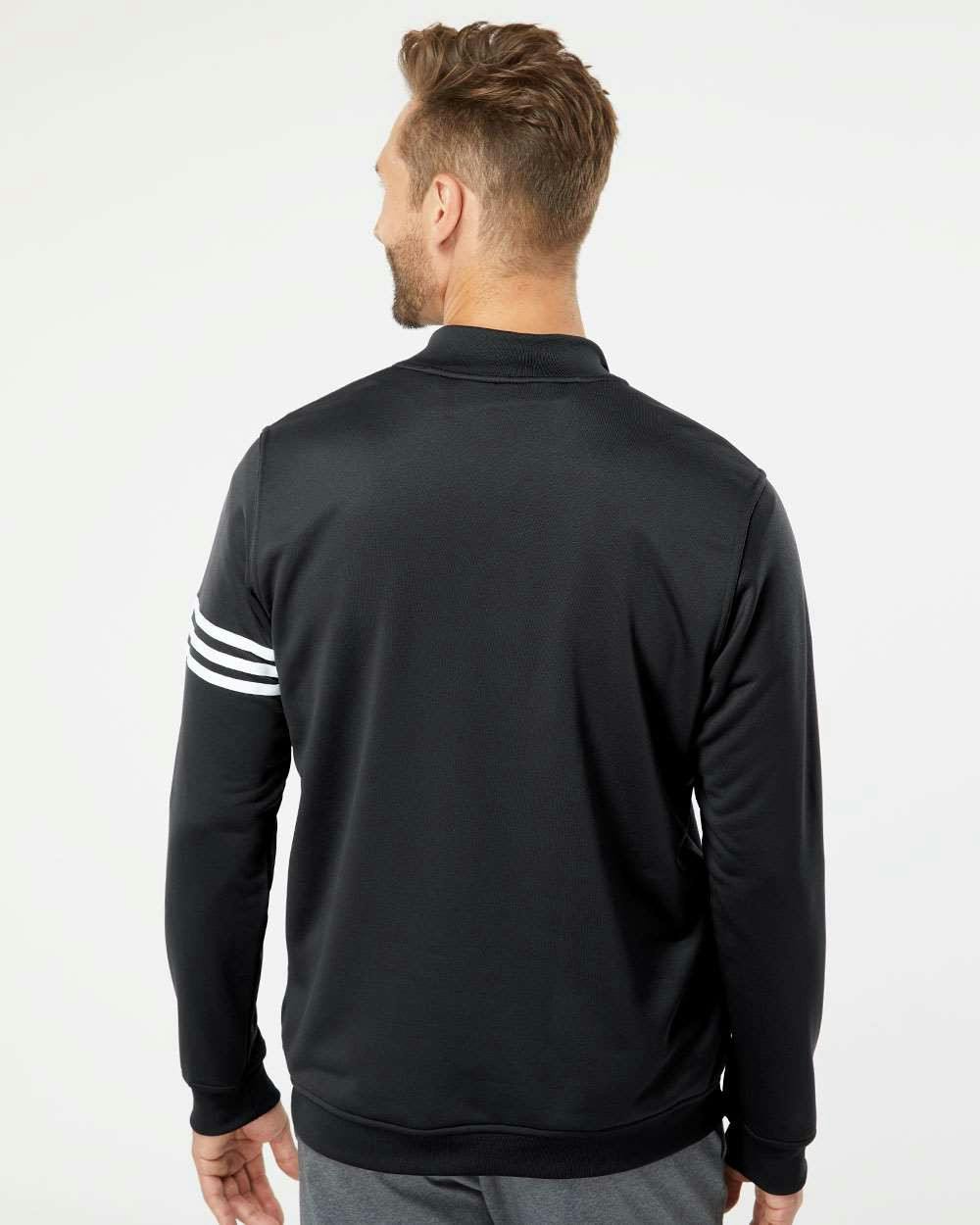 3-Stripes French Terry Quarter-Zip Pullover [A190]