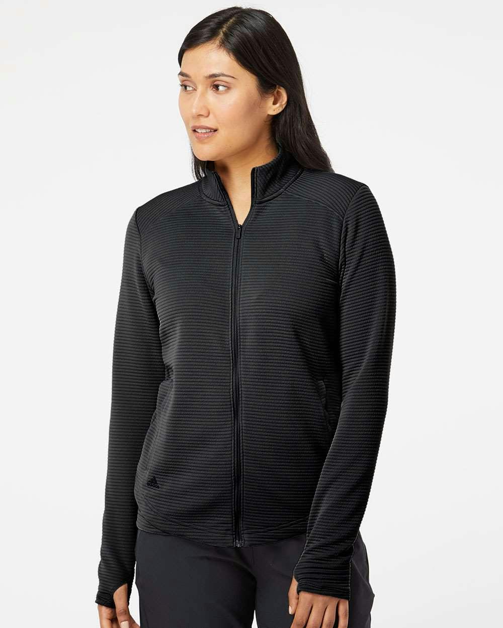 Women's Textured Full-Zip Jacket [A416]