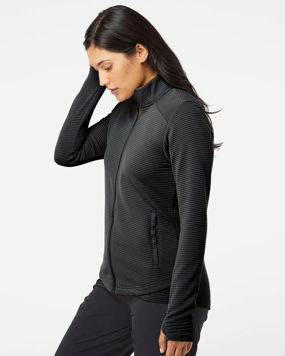 Women's Textured Full-Zip Jacket [A416]