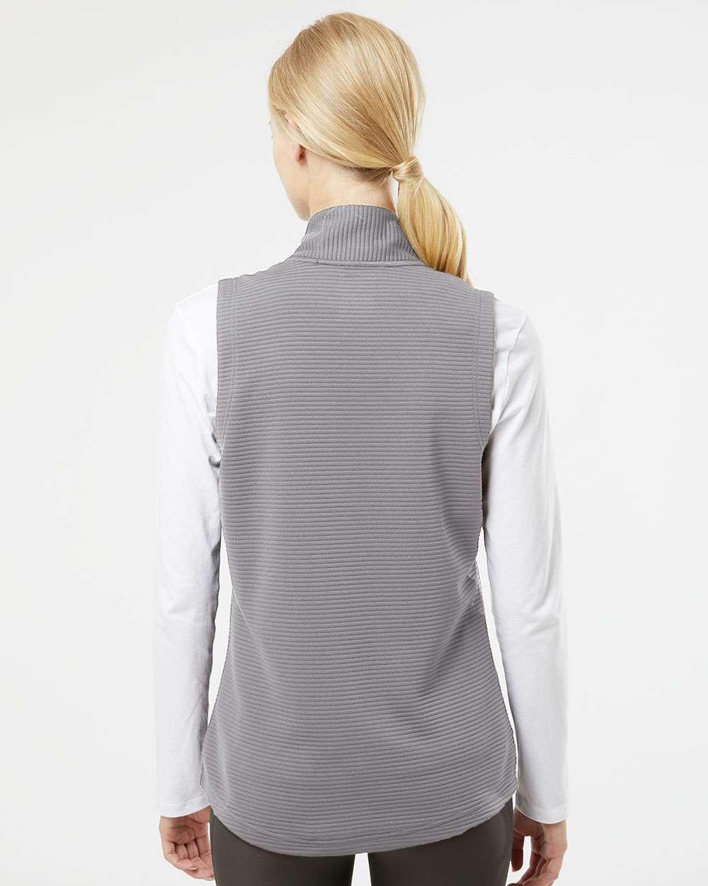 Women's Textured Full-Zip Vest [A417]