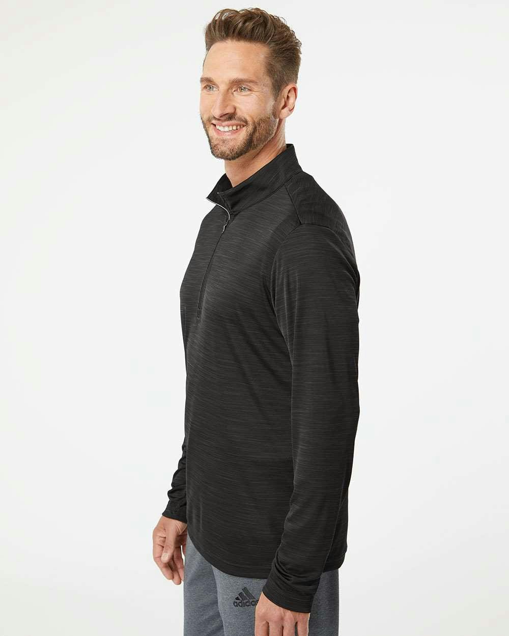 Lightweight Mélange Quarter-Zip Pullover [A475]