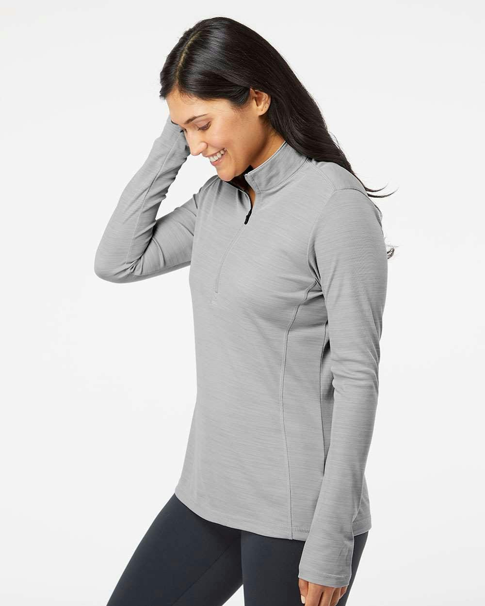 Women's Lightweight Mélange Quarter-Zip Pullover [A476]