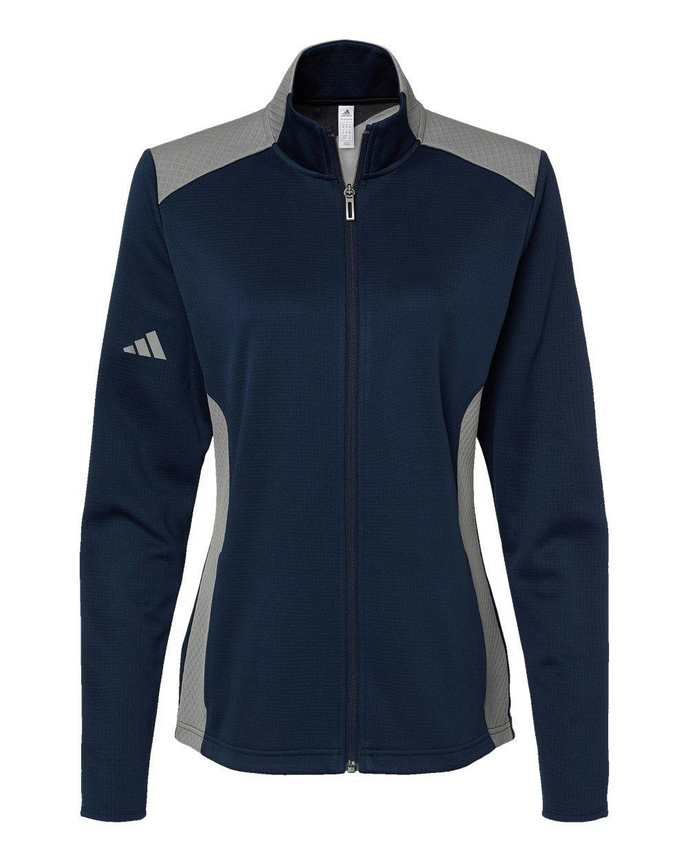 Women's Textured Mixed Media Full-Zip Jacket [A529]