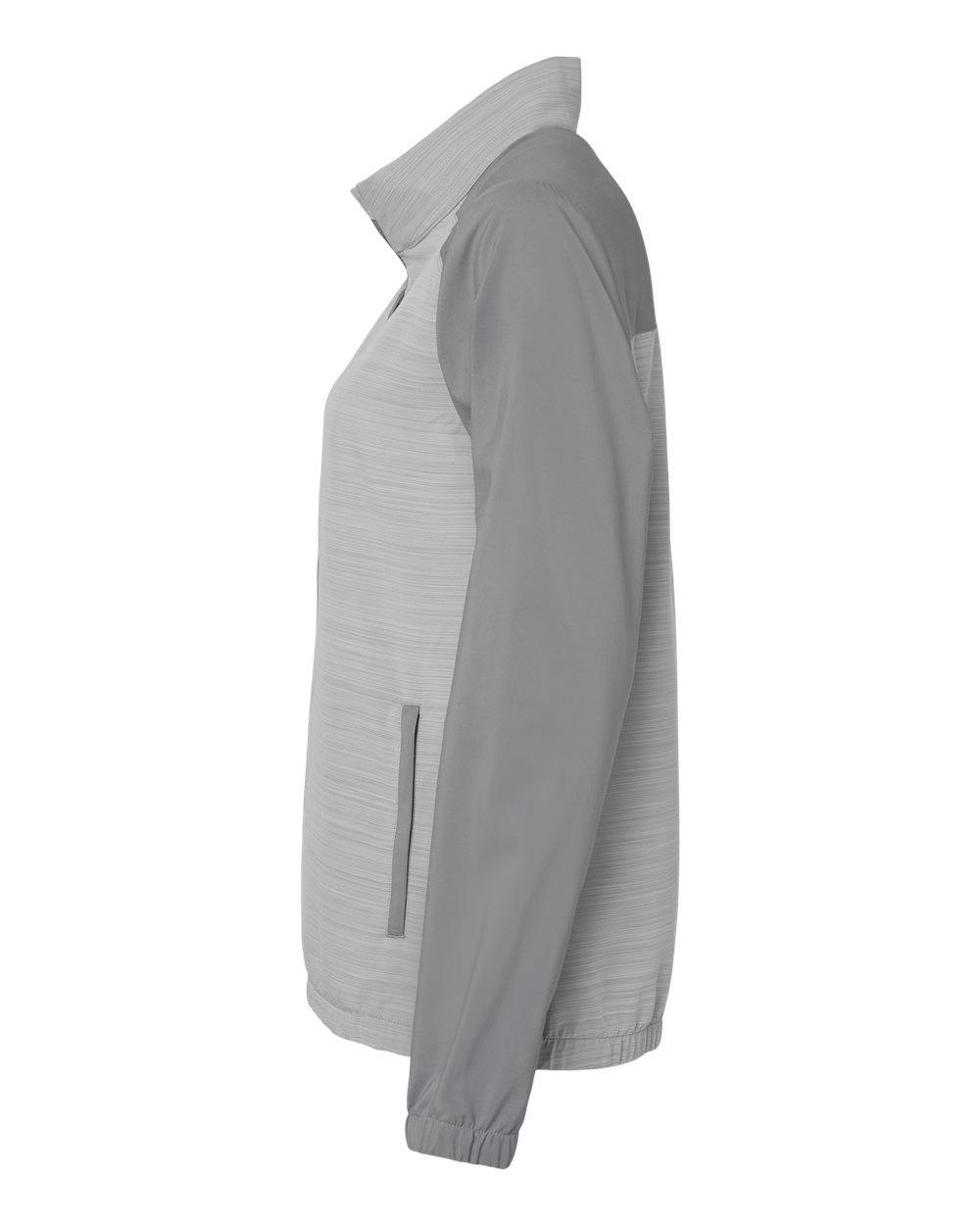 Women's Heather Block Full-Zip Windshirt [A547]