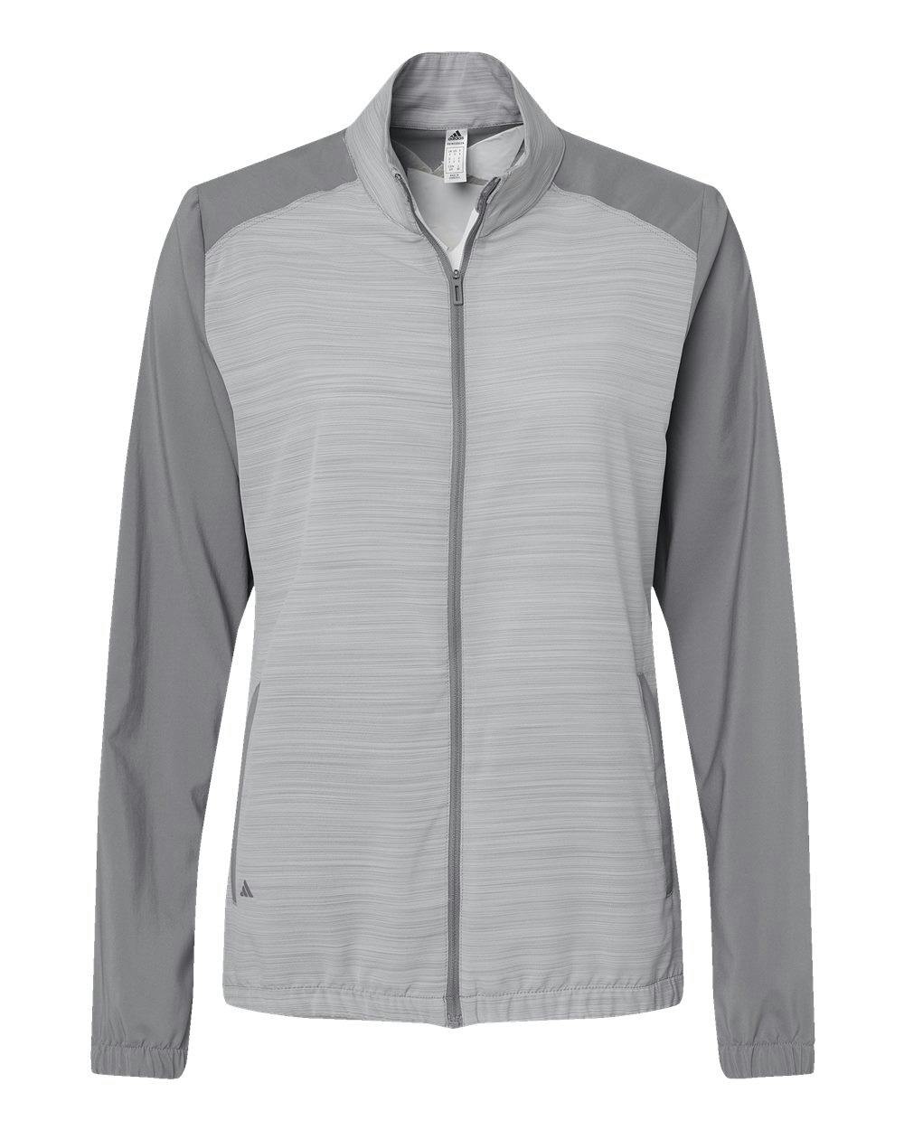 Women's Heather Block Full-Zip Windshirt [A547]