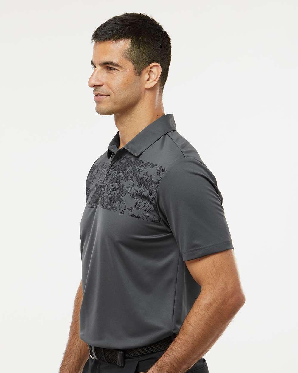 Camo Chest Print Polo [A585]