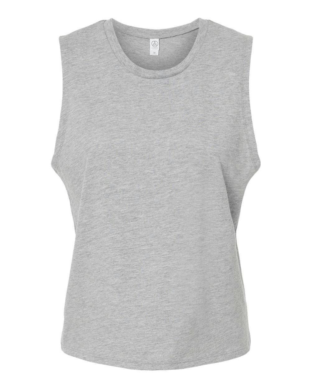 Women's Cotton Jersey CVC Go-To Crop Muscle Tank [1174CV]