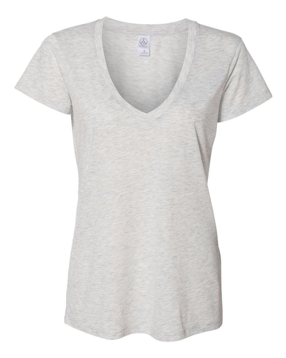 Women's Slinky Jersey V-Neck Tee [2894]