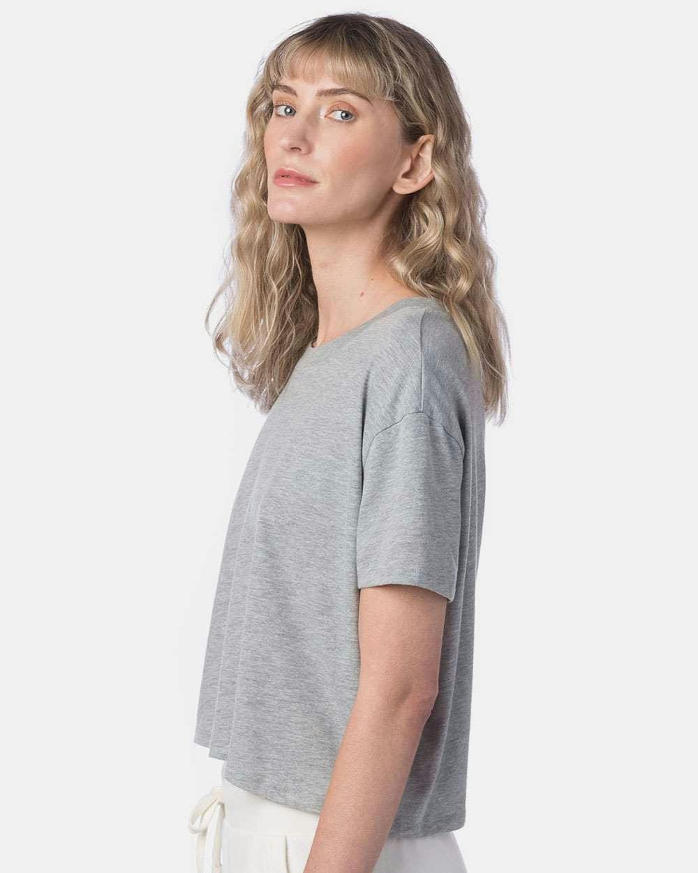 Women's Cotton Jersey CVC Go-To Headliner Crop Tee [5114CV]