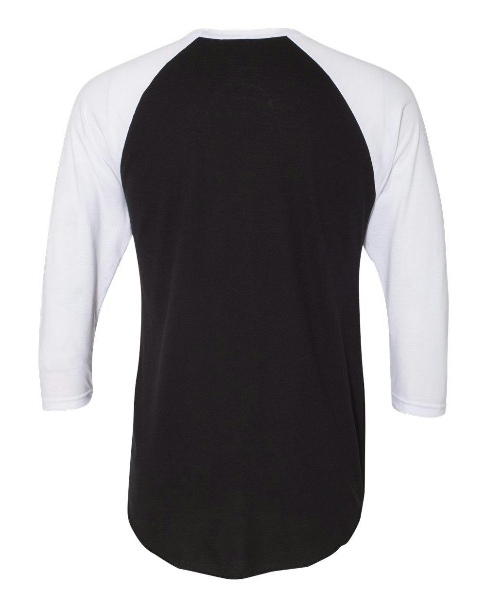 50/50 Raglan Three-Quarter Sleeve Tee [BB453W]