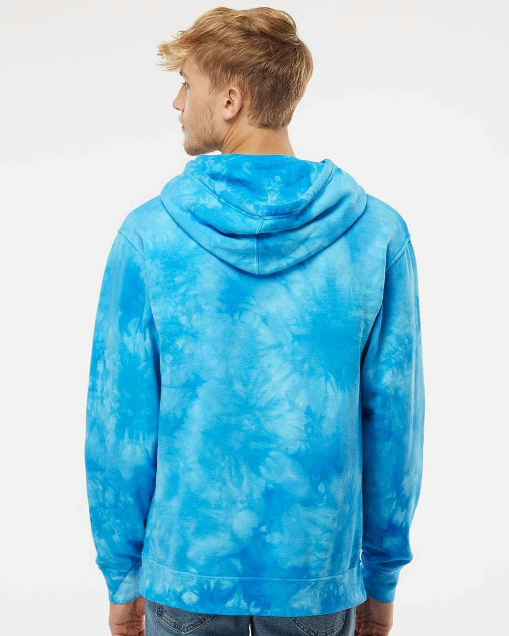 Midweight Tie-Dyed Hooded Sweatshirt [PRM4500TD]