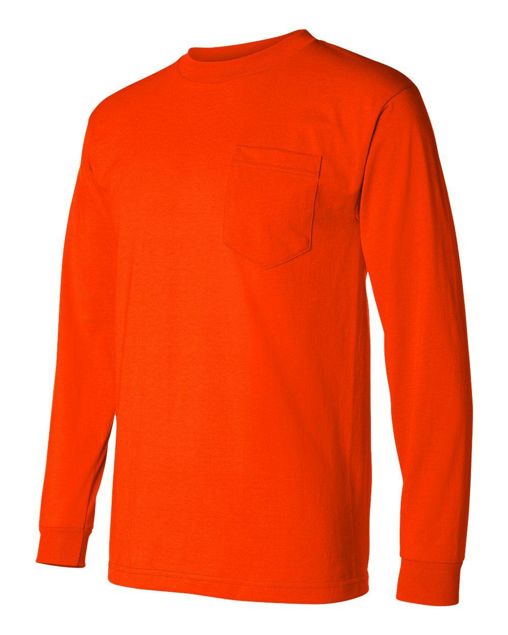 USA-Made 50/50 Long Sleeve Pocket T-Shirt [1730]