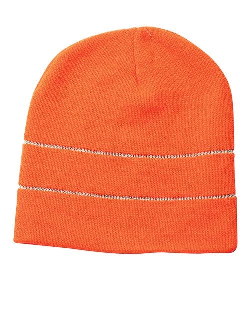 USA-Made Safety Knit Beanie with 3M Reflective Thread [3715]