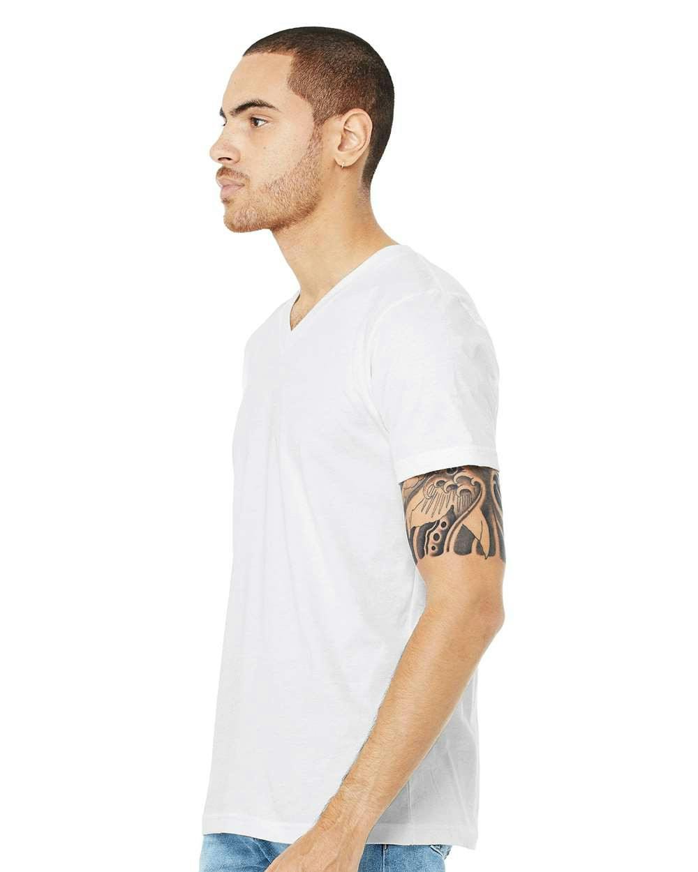 Heather CVC V-Neck Tee [3005CVC]