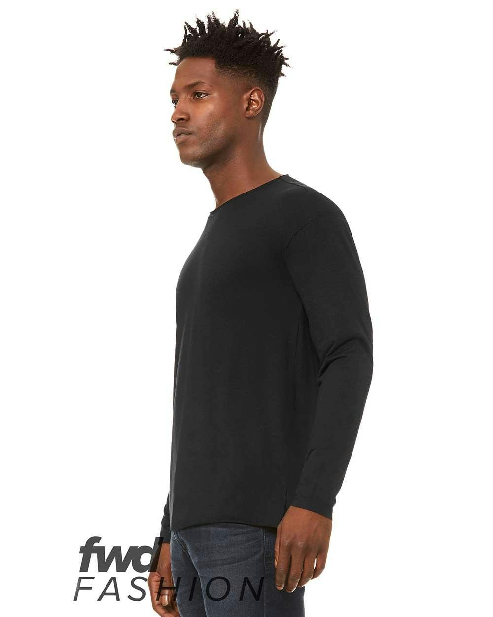 FWD Fashionriblend Raw Neck Long Sleeve Tee [3416]