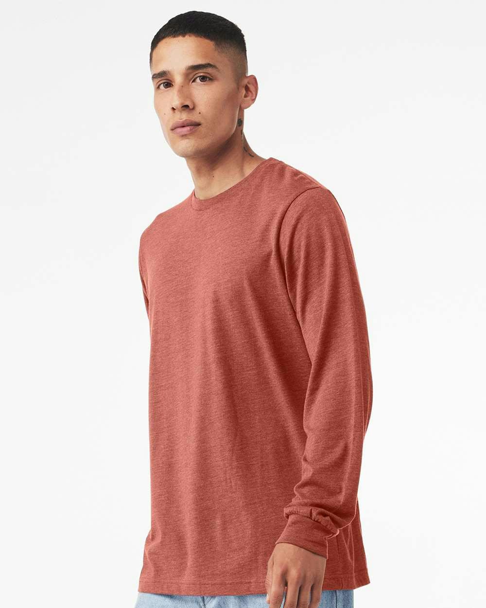 Heather CVC Long Sleeve Tee [3501CVC]