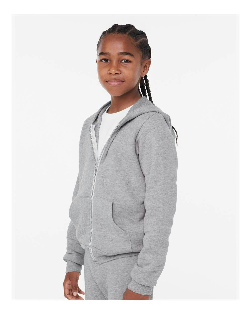 Youth Sponge Fleece Full-Zip Hoodie [3739Y]