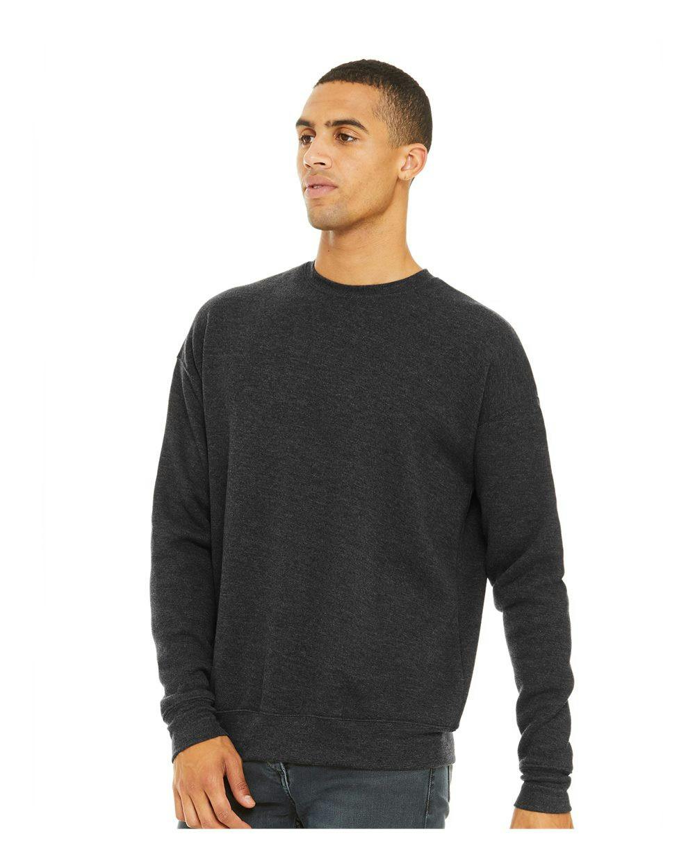 Sponge Fleece Drop Shoulder Crewneck Sweatshirt [3945]