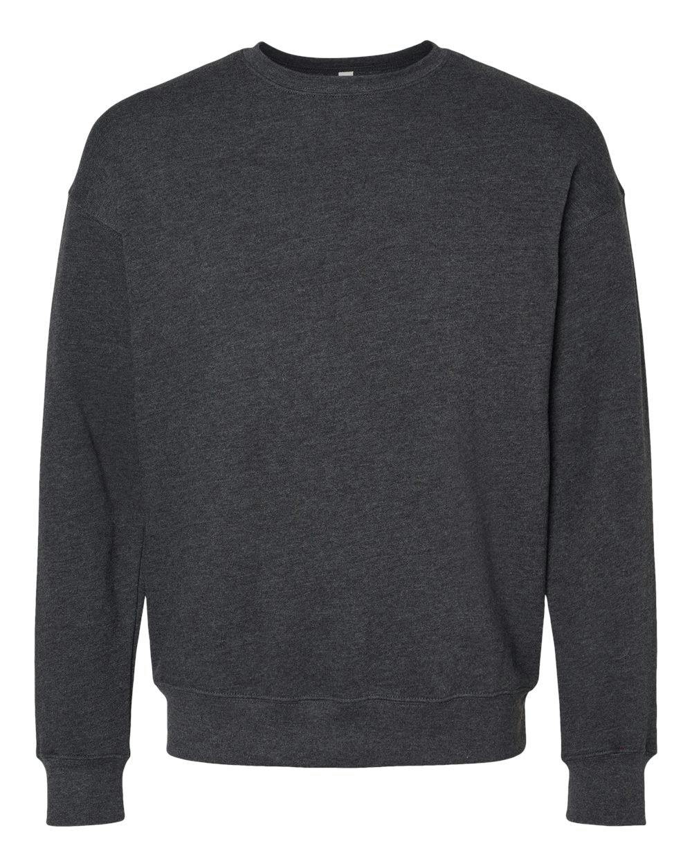 Sponge Fleece Drop Shoulder Crewneck Sweatshirt [3945]