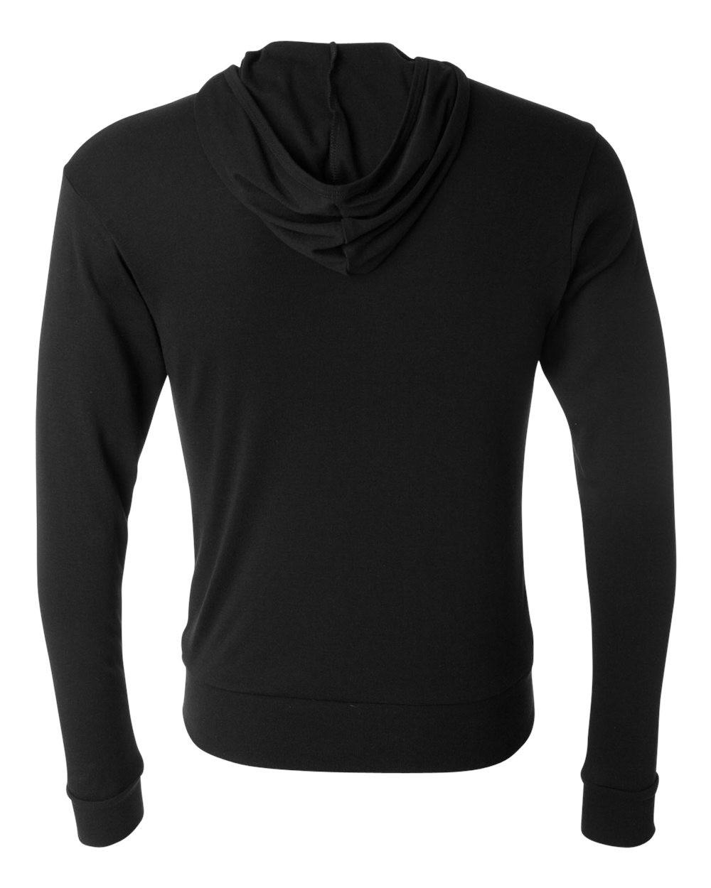 Triblend Lightweight Full-Zip Hooded Long Sleeve Tee [3939]