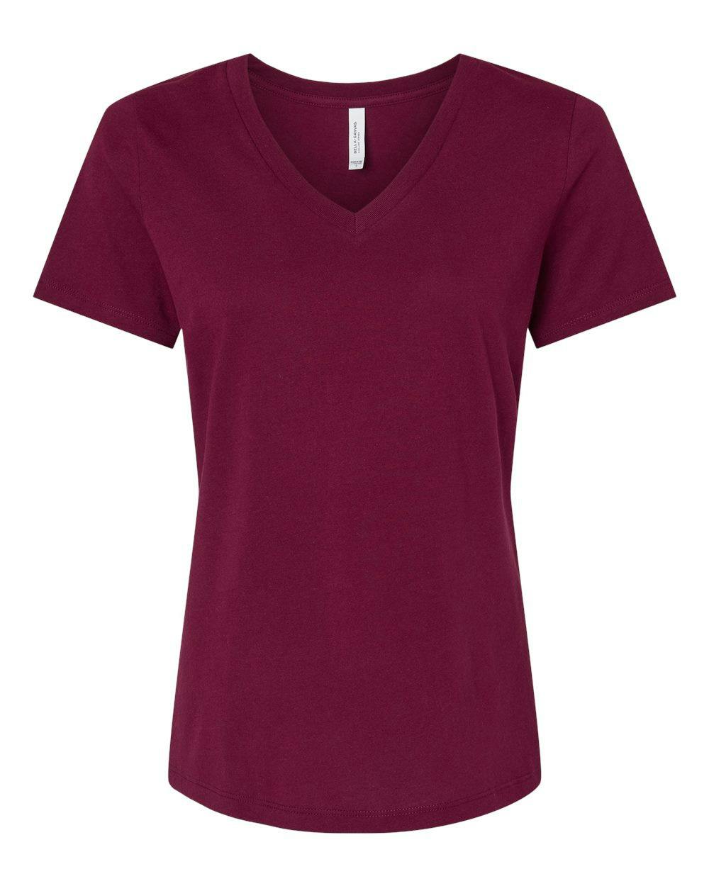 Women’s Relaxed Jersey V-Neck Tee [6405]