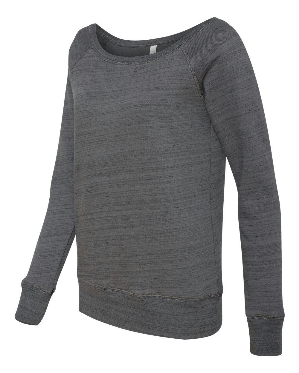 Women’s Sponge Fleece Wide Neck Sweatshirt [7501]