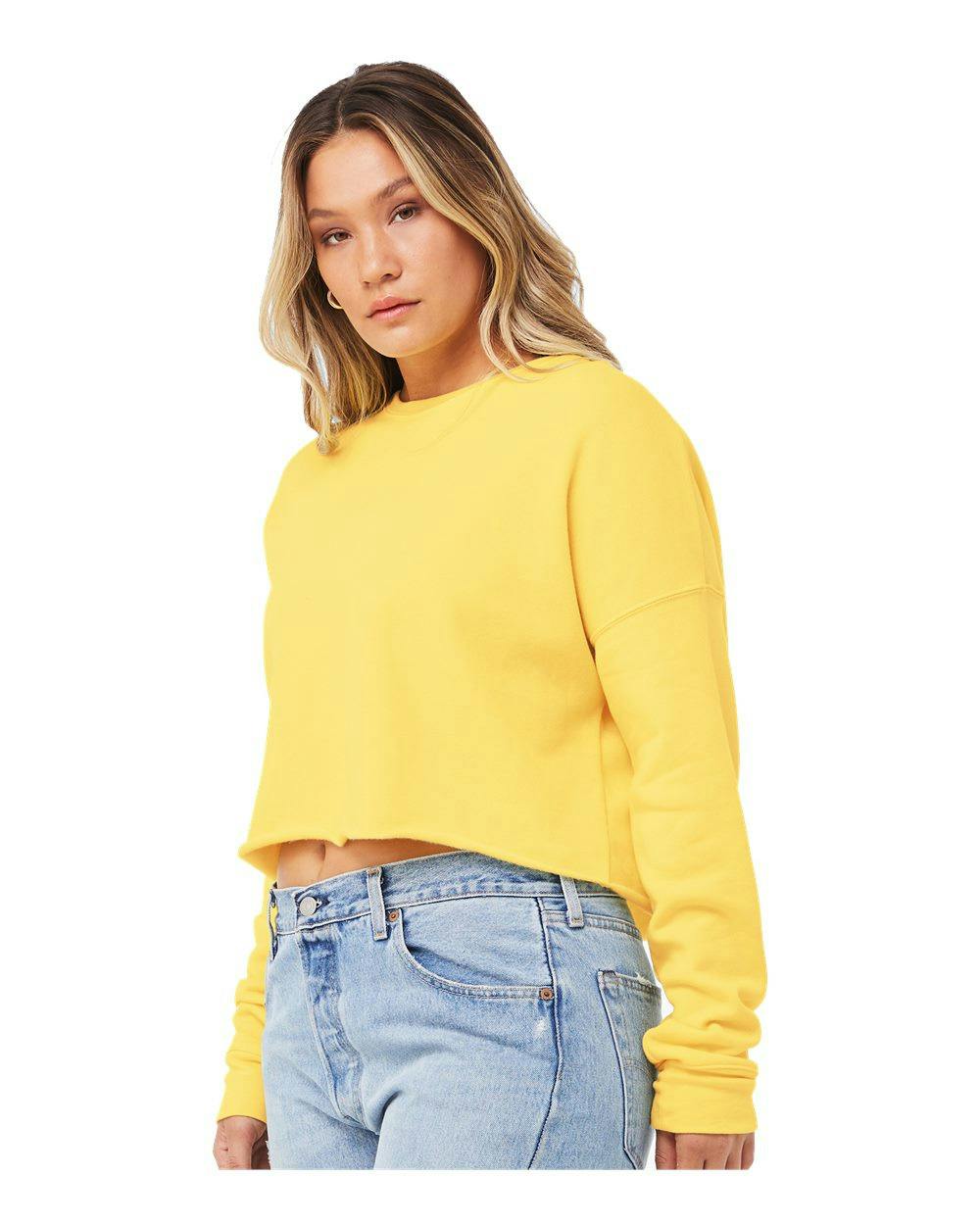 Women's Crop Crew Fleece [7503]