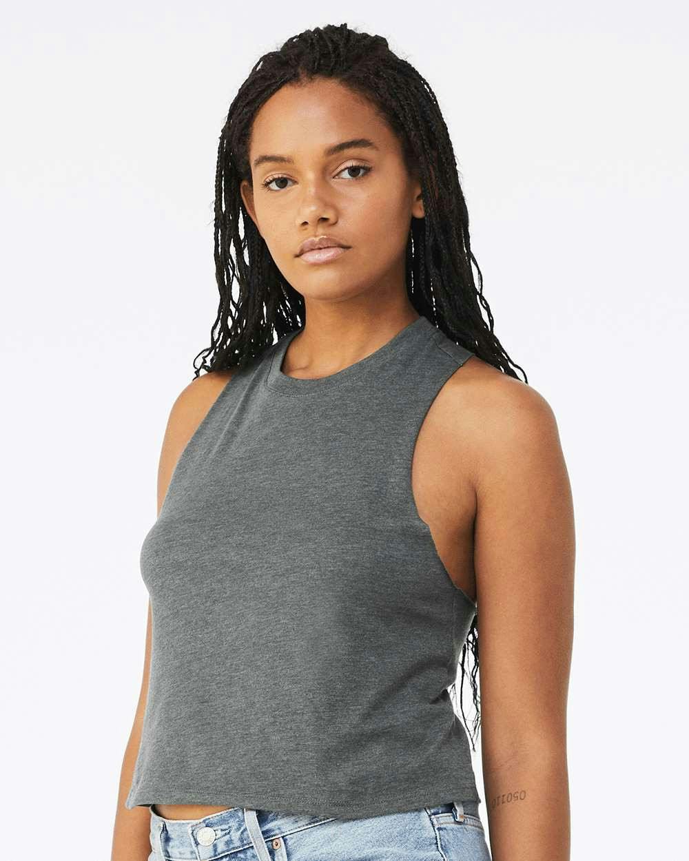 Women's Racerback Crop Tank [6682]