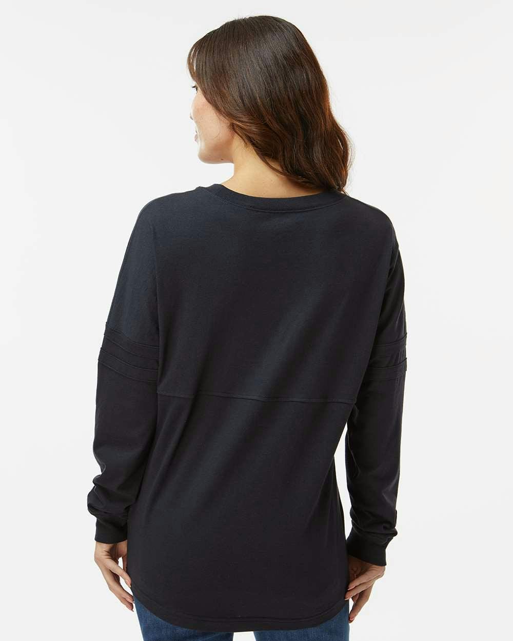 Women's Pom Pom Long Sleeve Jersey T-Shirt [BW3514]