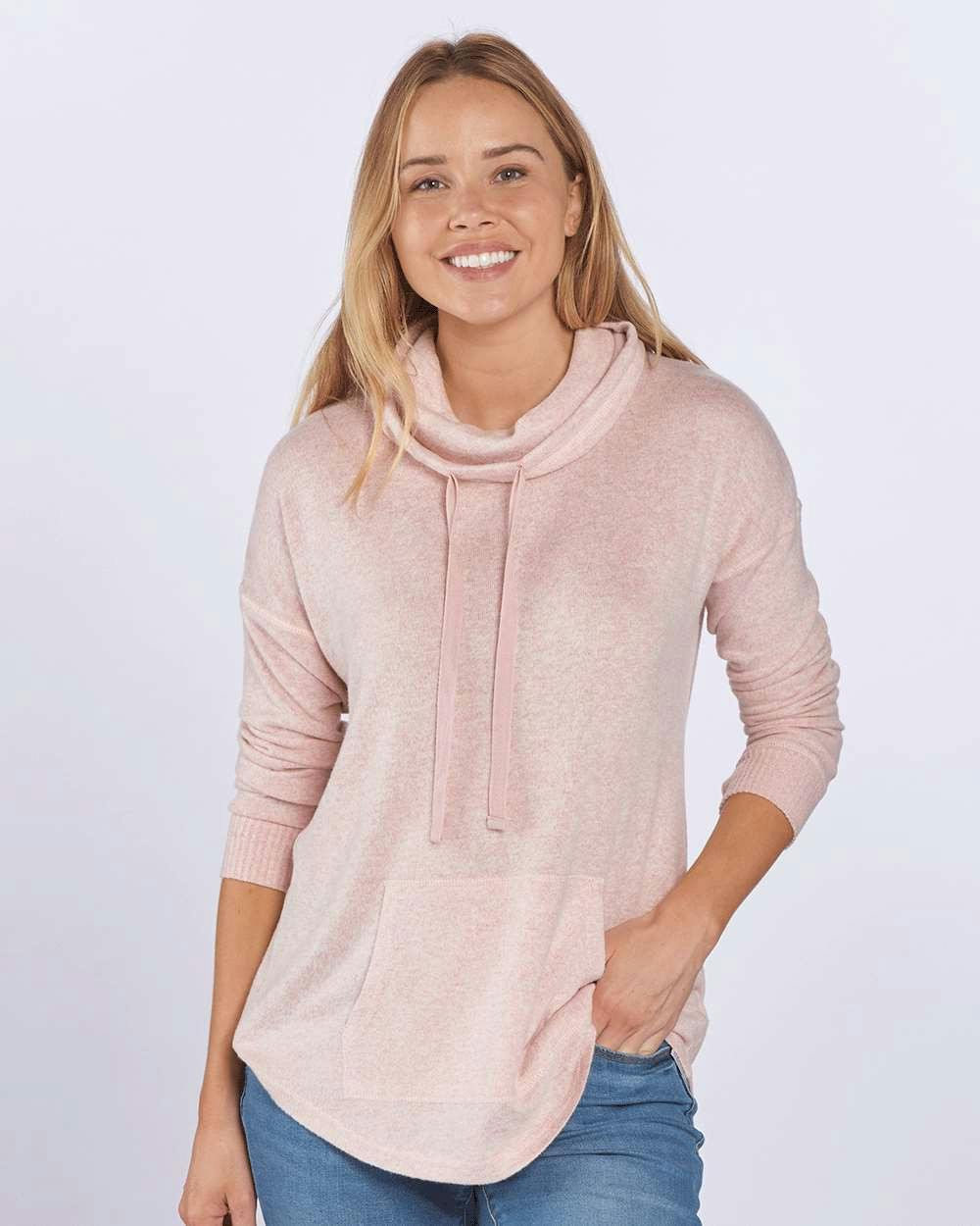 Women's Cuddle Cowl Pullover [L12]