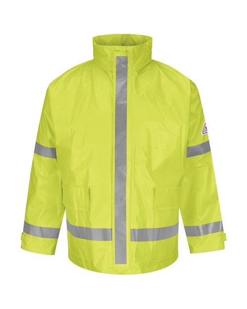 Hi-Visibility Flame-Resistant Rain Jacket [JXN6]