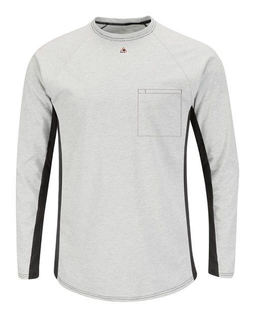 Long Sleeve FR Two-Tone Base Layer with Concealed Chest Pocket - EXCEL FR [MPS8]