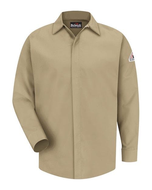 Concealed-Gripper Pocketless Work Shirt [SLS2]