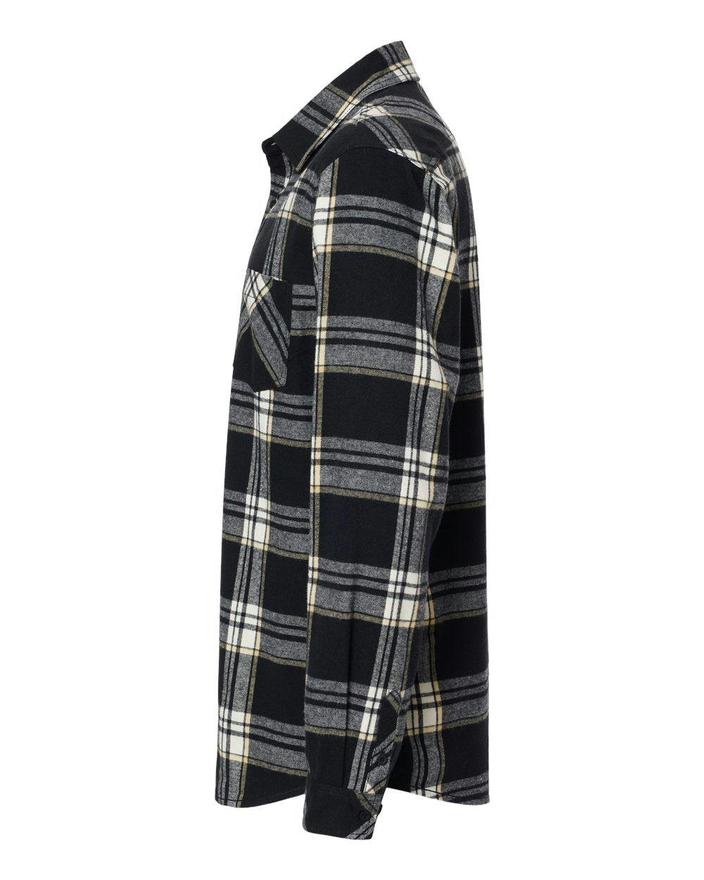 Open Pocket Long Sleeve Flannel Shirt [8212]