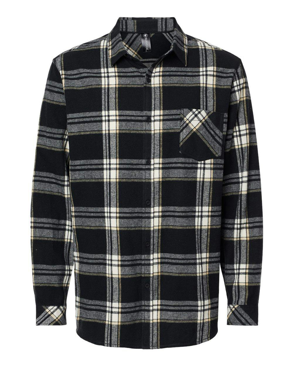 Open Pocket Long Sleeve Flannel Shirt [8212]