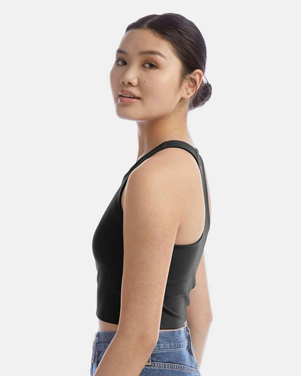 Women's Crop Racerback Tank Top [CHP110]